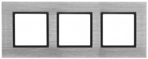 ЭРА 14 Elegance рамка СУ 3 мест.металл, сталь+антр 14-5203-41 5916
