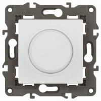 ЭРА Elegance мех. диммера СУ, 2А, 400Вт, 230В, поворотно-нажимной, белый матовый 14-4101-01М 65779