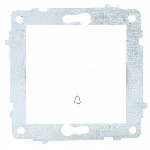 OVIVO мех. выкл. СУ 1 кл. 10А (кнопка звонка) белый (ко всем рамкам) 600-000201-207