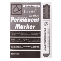 Маркер перманентный черный NK-160/JX-8004 (Цена за 12шт)