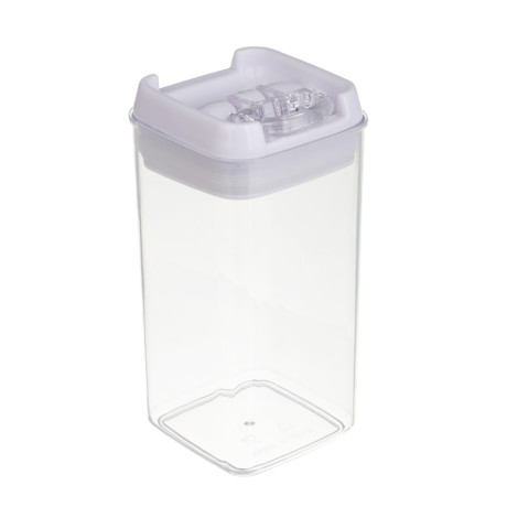 Банка для сыпучих продуктов, тм VETTA, Миндаль, 550мл квадратная, пластик