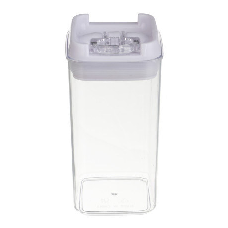 Банка для сыпучих продуктов, тм VETTA, Миндаль, 550мл квадратная, пластик