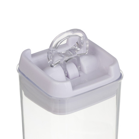 Банка для сыпучих продуктов, тм VETTA, Миндаль, 550мл квадратная, пластик