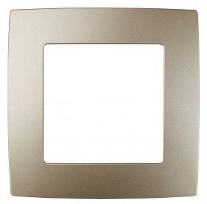 ЭРА 12 рамка СУ 1 мест. шампань, 12-5001-04 1230