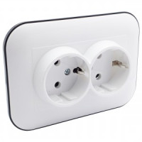 OVIVO роз. СУ 2 мест. (земля) LOFT белый/черный 404-010308-907