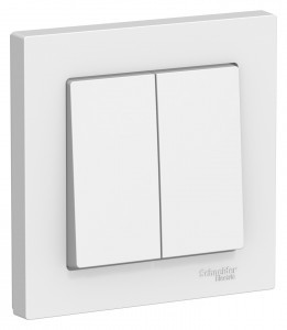 Systeme Electric AtlasDesign выкл. СУ 2 кл. бел. Antibact. (пл.осн.) ATN000152 (15!)