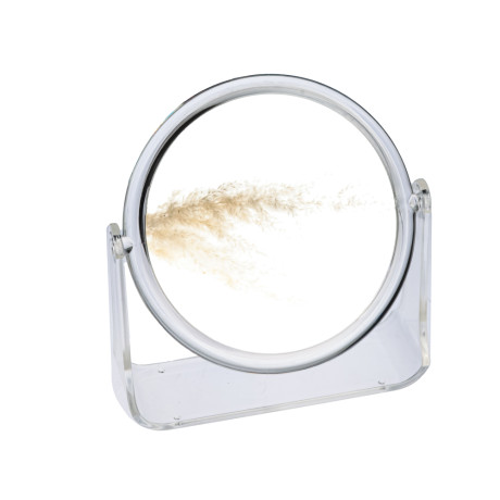 ЮНИLOOK Зеркало настольное, пластик, стекло, 15x18/d14см, 2 дизайна