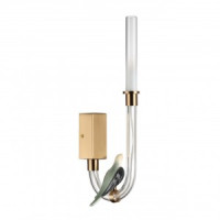 ODEON LIGHT 5431/2WLA L-VISION ODL_EX25 123 зол.(п/лат)/белый град./беж/зел/стекл/кер. Бра 2W 4000K