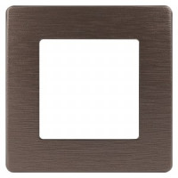ЭРА 12 рамка СУ 1 мест. САТИН, бронза 12-5101-13 8151