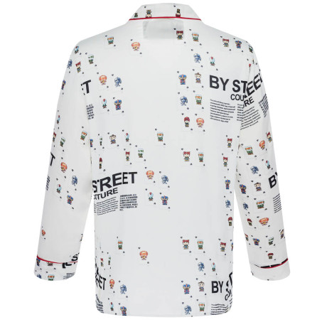 Пижама "Cards" white, мужская, белый с рисунком, разм. one size