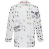 Пижама "Cards" white, мужская, белый с рисунком, разм. one size