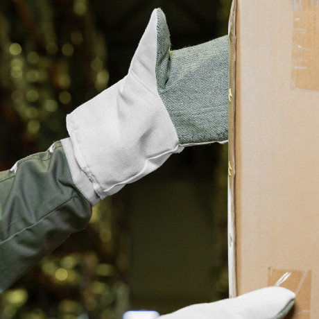 Рукавицы утепленные, двунитка с брезентовым наладонником, утеплитель ватин, 2 размер Сибртех