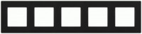 ЭРА 12 рамка СУ 5 мест. Классик, антрацит 12-5205-05
