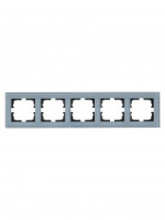 Lezard VESNA рамка акрил СУ 5 мест., гориз., серо-голубая 742-7080-150