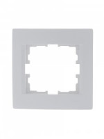 Lezard KARINA рамка 1 мест. (горизонт.) б/вст бел. (ABS) 707-0200-146