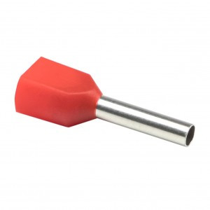 EKF Наконечник штыревой втулочный изол. НШвИ(2) 1,0-10 красный (уп.50шт, цена за уп) nhvi2-1.0-10