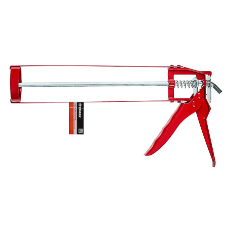 ЕРМАК Пистолет для герметика с мет. фиксатором 225мм скеле