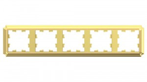 Systeme Electric AtlasDesign ANTIQUE рамка СУ 5 мест. ЗОЛОТО ATN101605 (5!)