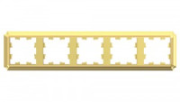 Systeme Electric AtlasDesign ANTIQUE рамка СУ 5 мест. ЗОЛОТО ATN101605 (5!)
