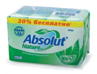 Мыло ABSOLUT (Абсолют) КОМПЛЕКТ 4шт.х75г, &quot;Алоэ&quot;, антибактериальное, 6065