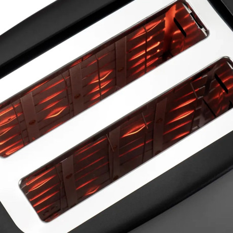 LEBEN Тостер, 650 Вт, 2 слота, регулятор мощности/степени прожарки, пластик, металл, чёрный