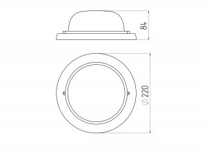 ЭРА св-к баня 130° круг Кантри(клен) дерево/стекло E27 60W 220х220х84 IP54 НБО 03-60-021 2768