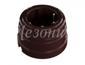 МЕЗОНИНЪ РЕТРО УСАДЬБА роз. ОУ 1 мест. земля 16A КОРИЧ. АВS-пластик GE30301-04