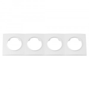 Bylectrica РЕТРО ПРОВАНС квадрат Рамка 4 мест., белый, (ЮЛИГ.735212.502)