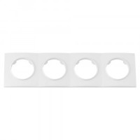 Bylectrica РЕТРО ПРОВАНС квадрат Рамка 4 мест., белый, (ЮЛИГ.735212.502)