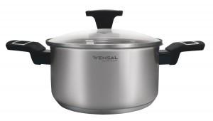 Кастрюля с крышкой VENSAL Velours noir 1501VS, 3л, d=20см, нерж.сталь