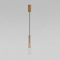 Eurosvet св-к св/д подвес. 5W 355lm 4000K 360x60x1200 мет. прозр./латунь Swan 50254/1 LED a063278