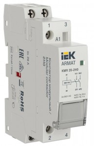 IEK ARMAT контактор модульный KMR 20А 230В AC 2НО AR-KMR10-020-20-230