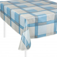 Скатерть ПВХ с бейкой 130*110см ПЕРСПЕКТИВА арт 109/1 &quot;Клетка&quot;/8365