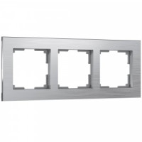 Werkel рамка СУ 3 мест. Aluminium W0031706 (алюминий) a050950