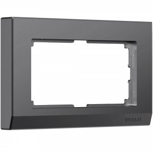 Werkel рамка СУ для двойной розетки Stark (графит матовый) W0081864 a063120