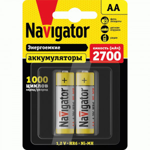 Ак-р Navigator /R6 2700mAh Ni-MH BL2 (20!) 94465