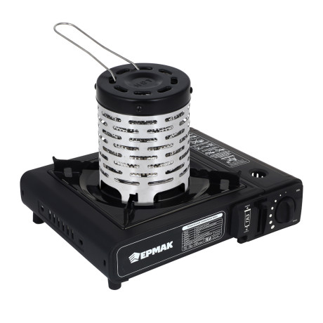 Плитка газ. к бал. с цанг. захватом портативная тм ЕРМАК, переходник, кейс, 34х26х9см