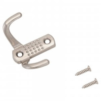 Крючок-вешалка мебельн 2-рожк StahlBuro 212B SN мат.никель  Инд.уп. на подвесе (200,50)