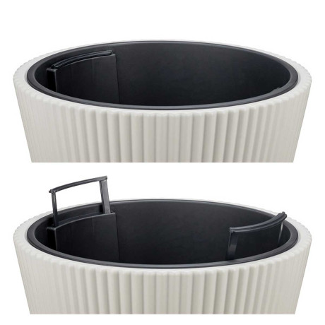 Кашпо СТРИП 30 л со вставкой Крем М3413 х1