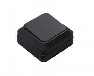 ASD/InHome BOLLETO выкл. ОУ 1 кл. 10А пласт.осн, черный 7021B