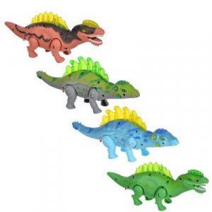 ИГРОЛЕНД Игрушка в виде динозавра, звук, свет, движение., ABS, 2АА, 24х10х6см, 4 дизайна