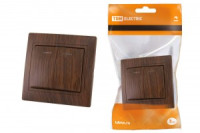 TDM Таймыр выкл. СУ 2 кл. 10А бук (керам. осн., инд) (10!) SQ1814-0305