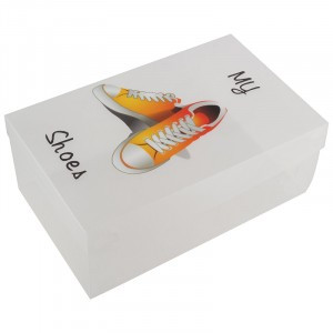 Коробка д/обуви SB6, 33*20*13см, пластик, принт 312555 Рыжий Кот