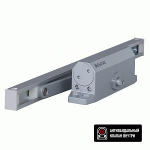 Доводчик дверной БУЛАТ ARCTIC ДД 502/4 AH-S (40-90 кг) серебро  со скольз. тягой, морозостойкий (10)