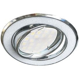 Ecola MR16 GU5.3 DL39s св-к поворот. Круг под стекл. Белый блеск/Хром 26x94 FW1624EFY (10!)