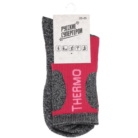 BY Русские Супергерои носки женские, р.23-25, 95% полиэстер, 5% спандекс, разноцветные