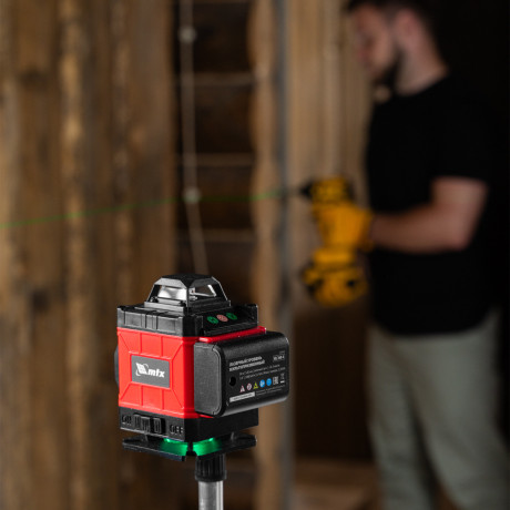 Лазерный уровень м-призм. ML 360-4 Pro SET, 30 м, акк. Li 3000 мАч, состоит из 2 частей MTX