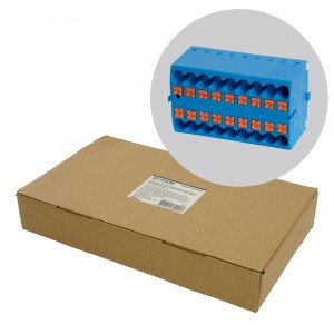 STEKKER Зажим блоч.д/распр.тока нагруз.push-in, 18т,сеч.2,5мм,450V,24А,синий LD580 PTFIX 18/25 49752