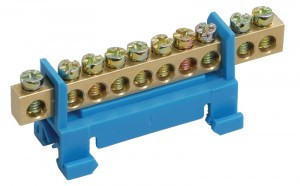 IEK шина N "Ноль" (нул.) на DIN-изол тип "Стойка" ШНИ-6х9-10-С-С  YNN10-69-10P-K07