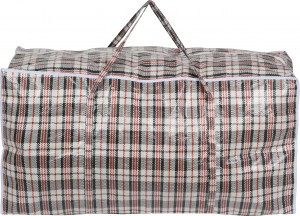 Сумка хозяйственная Клетка 100*50*40см, полипропилен 8578 Рыжий Кот